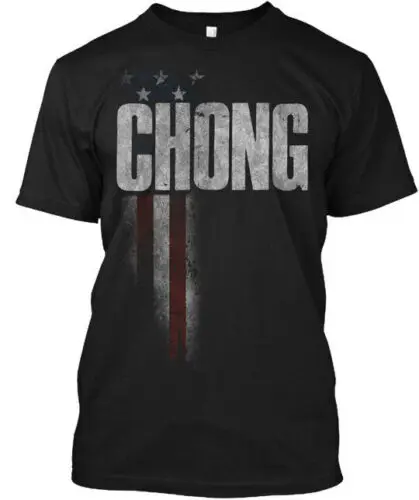 

Premium Chong Family American Flag Tee T-Shirt Made in the USA Size S to 5XL