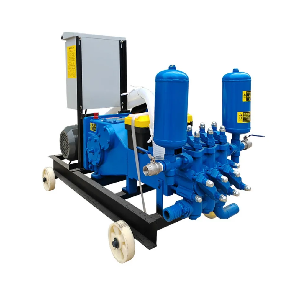 Mud Pump Three Cylinder High Pressure Variable Frequency Grouting Pump Piston Reciprocating Grouting Machine
