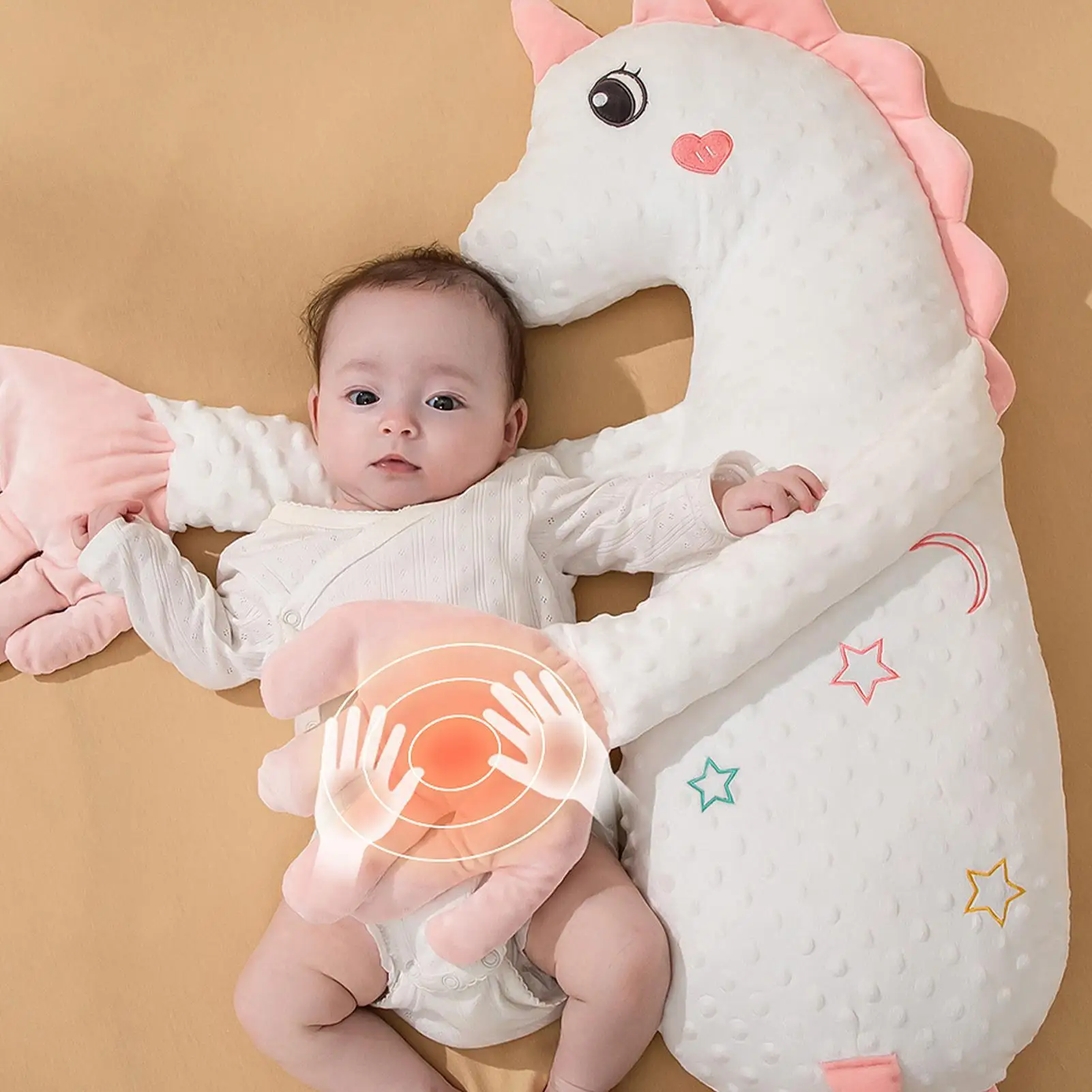 Baby Soothing Palm Toy 3-Speed Adjustable Electric Sleep Soother With Remote, Multi-Functional Cuddle Doll Infant Calmings Aid