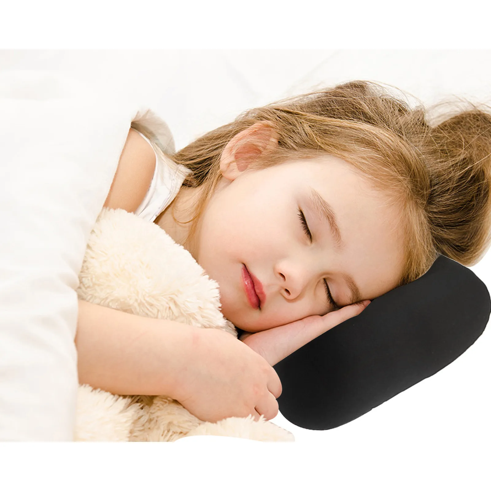 Neck Support Pillow Bone Shape Roll Pillow Mini Cushion Microbead Back Sofa Cushion Throw Cozy Pillow Travel Home Office Sleep