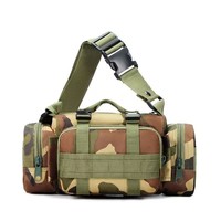 Tactical Fishing Chest Vest Backpack Outdoor Sports Camping Molle Waist Bags Front Pouch Daypack for Hiking Hunting Fanny Pack
