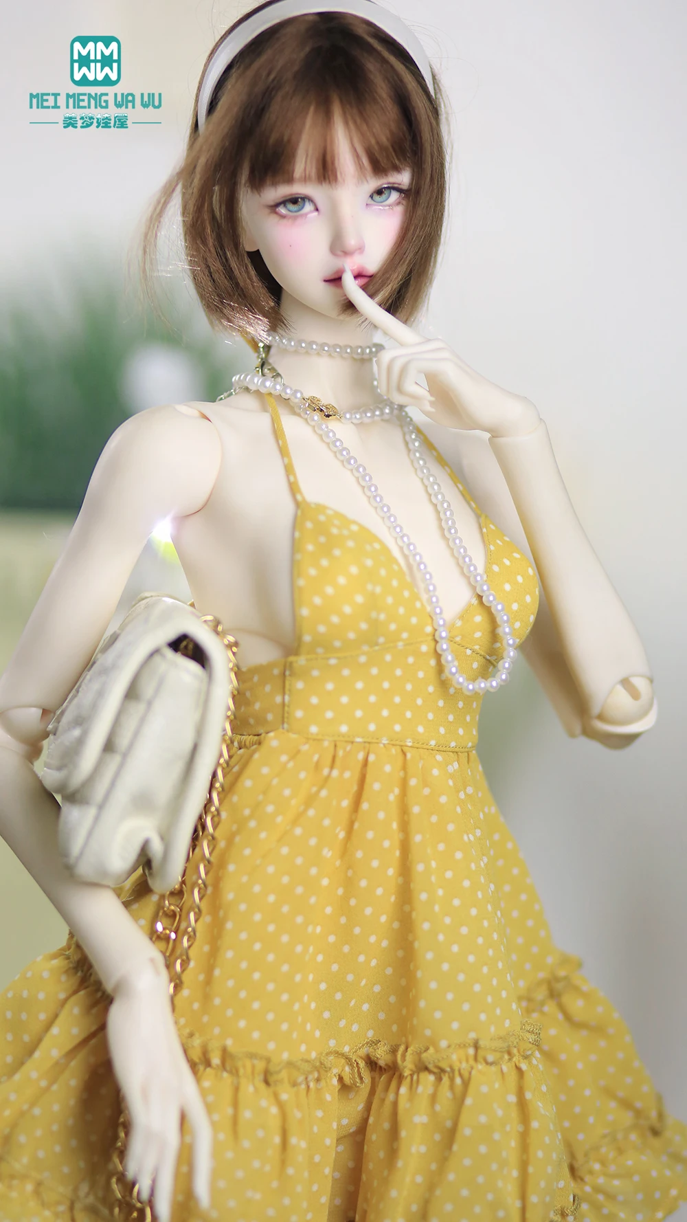 Passend für 60 cm große 1/3 SD DD BJD Spielzeug bewegliche Gelenke Puppe Modischer großer Rock Spielzeug Geschenk