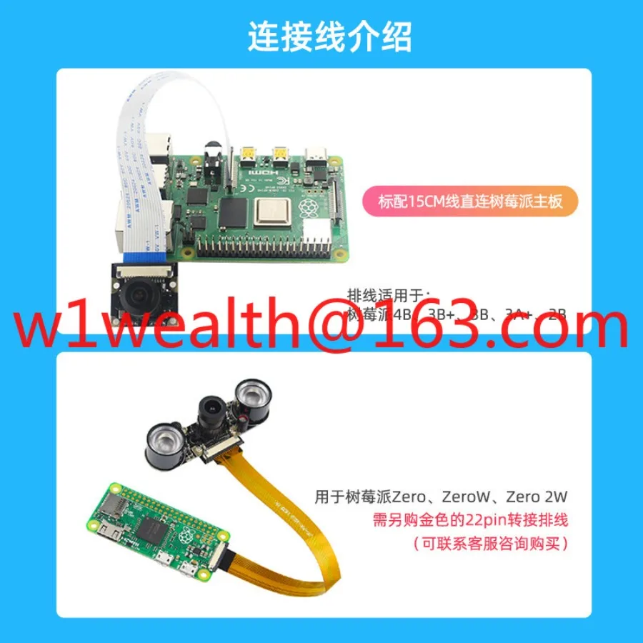 Camera 5 million pixel high definition adjustable focus night vision wide angle fish eye camera head CSI interface module