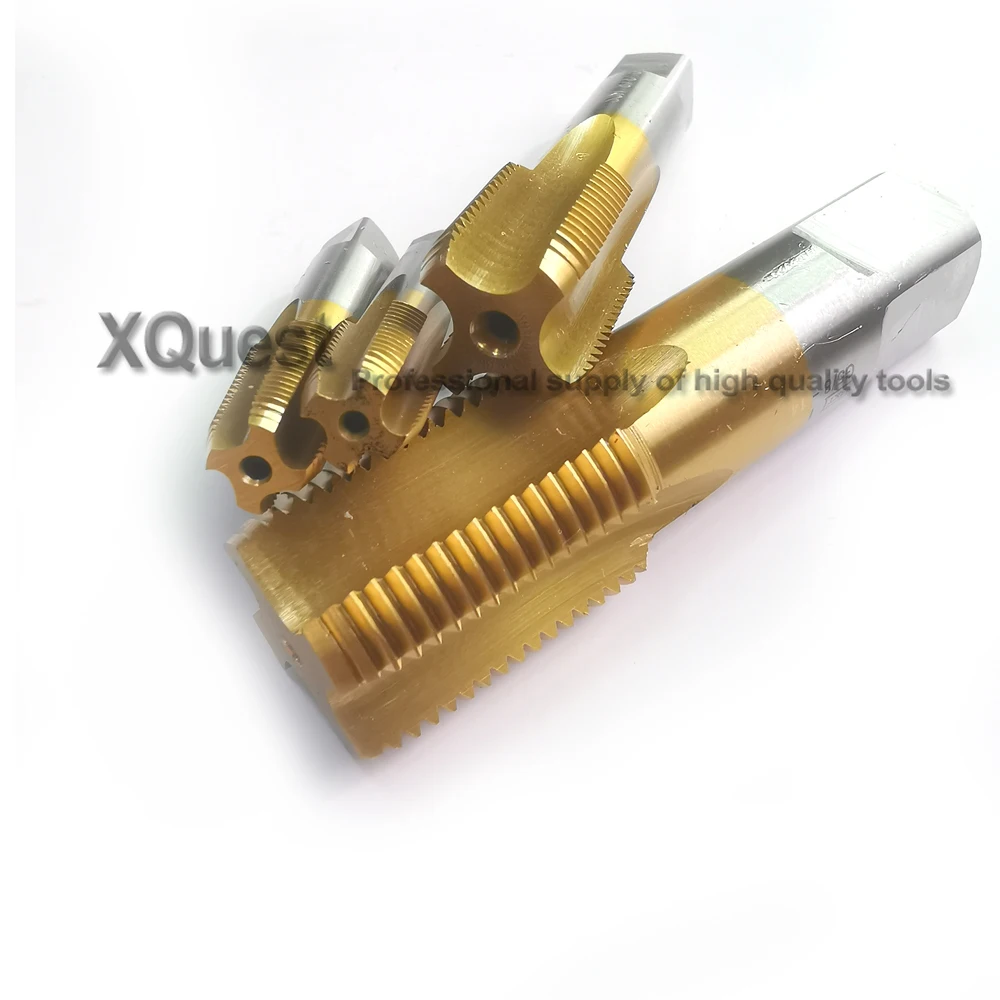 HSS Tapered Pipe threads Taps RC G1/8 G1/4 3/8 1/2 american Pipe screw Thread tap npt5/8 3/4 NPT1/4 RC3/8 with Tin