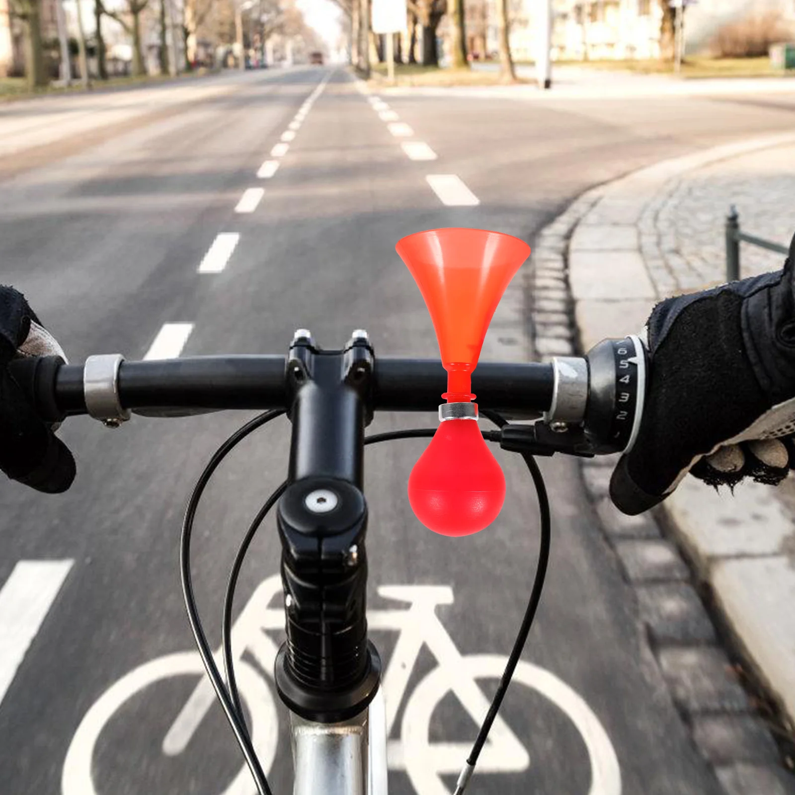 

2pcs Bicycle Horn Kids Bike Squeeze Blue Loud Bike Horn Bell Plastic Clear Sound Safety Warning Mountain Bikes