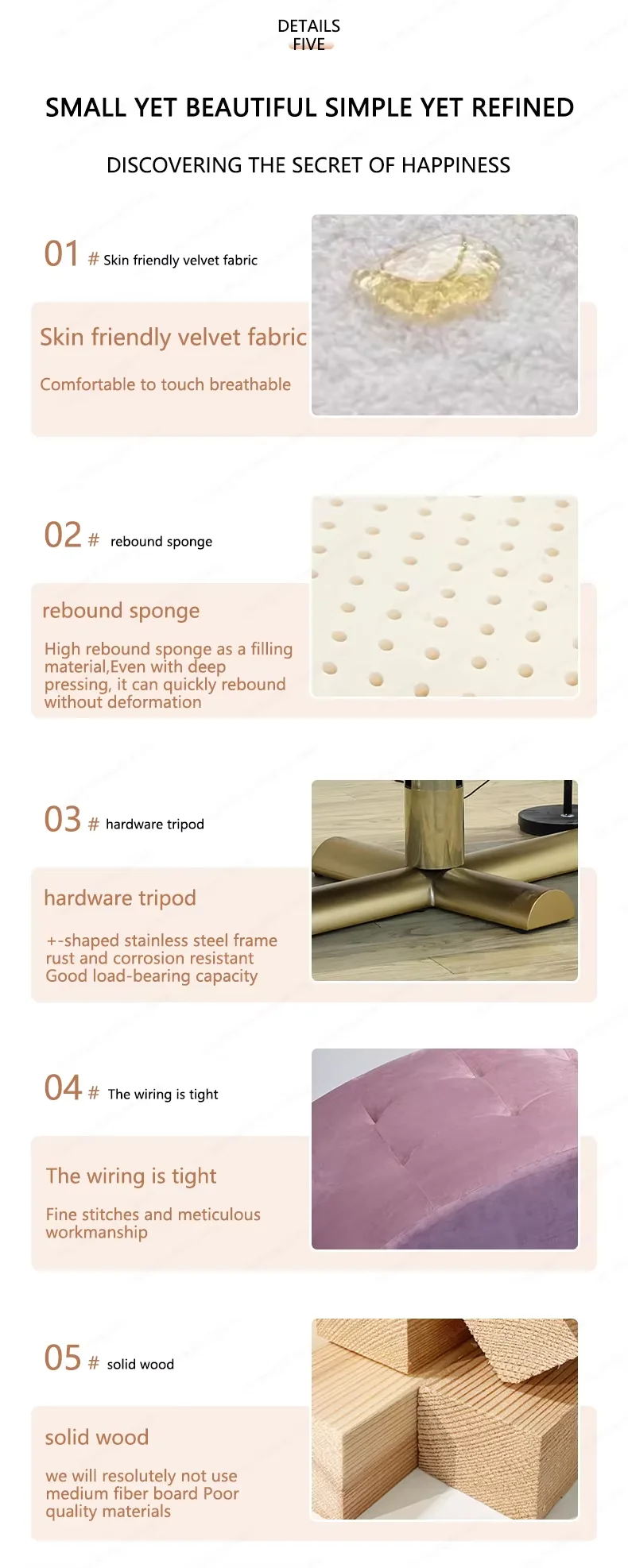 Gesichts-Hydrotherapie-Massage-Wimpern-Schönheitsliege für Salon, SPA und Freizeitnutzung zu Hause – Detail 3