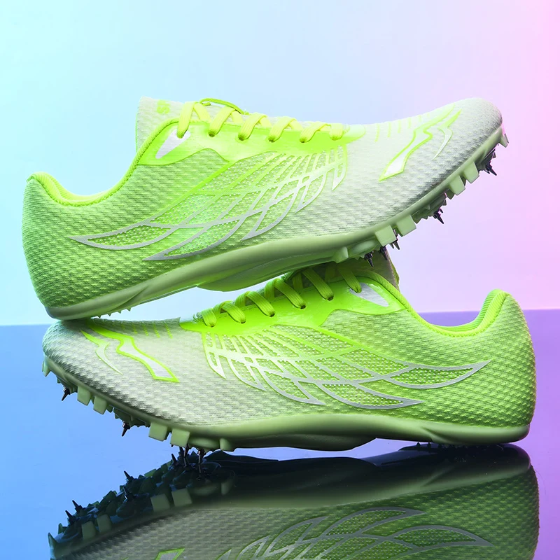 Outdoor Men Woman Track & Field Running Shoes Professional Competition Nail Sneakers Anti-Slip Student Training Shoes image 4