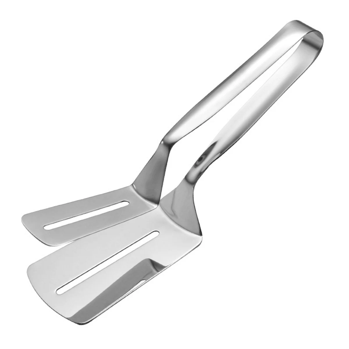 

Stainless Steel Double-Sided Shovel Clip, Stainless Steel Spatula Kitchen Tongs,Grill Clamp Flipping Spatula Clip