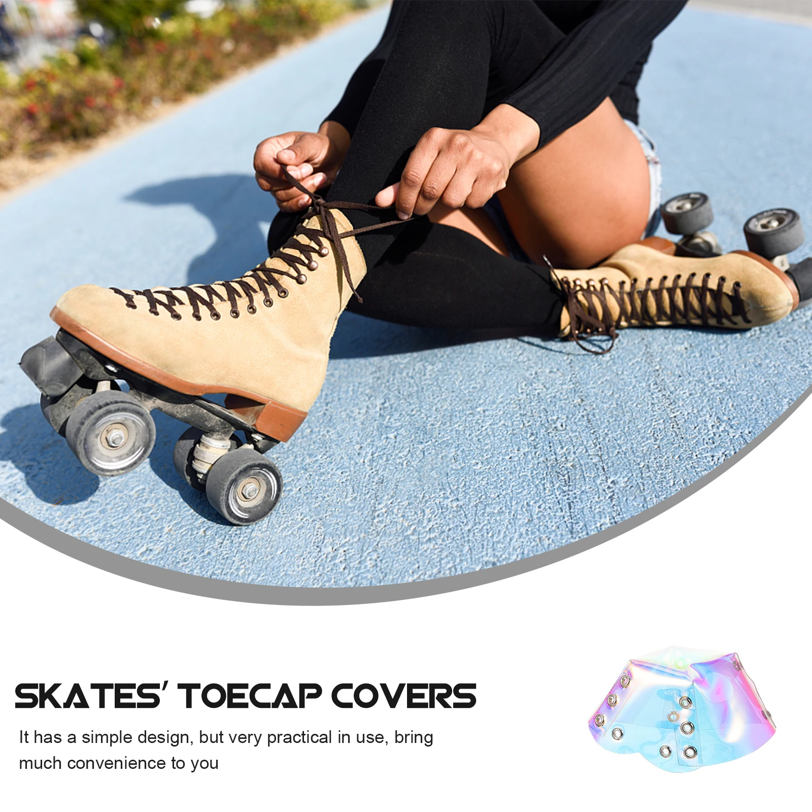 

Colorful PVC Skates Toe Covers Roller Skate Accessories Lightweight Portable Guard Protectors Shoe Cover For Caps Guards Wear