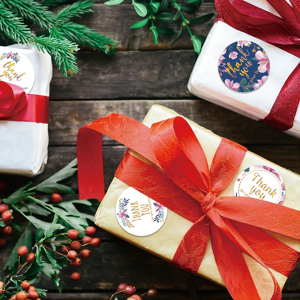 

Circle Thank You Stickers 1 5 Inch PVC Self Adhesive Sealing Gift Wrapping Labels Envelope Decorative DIY Sticker