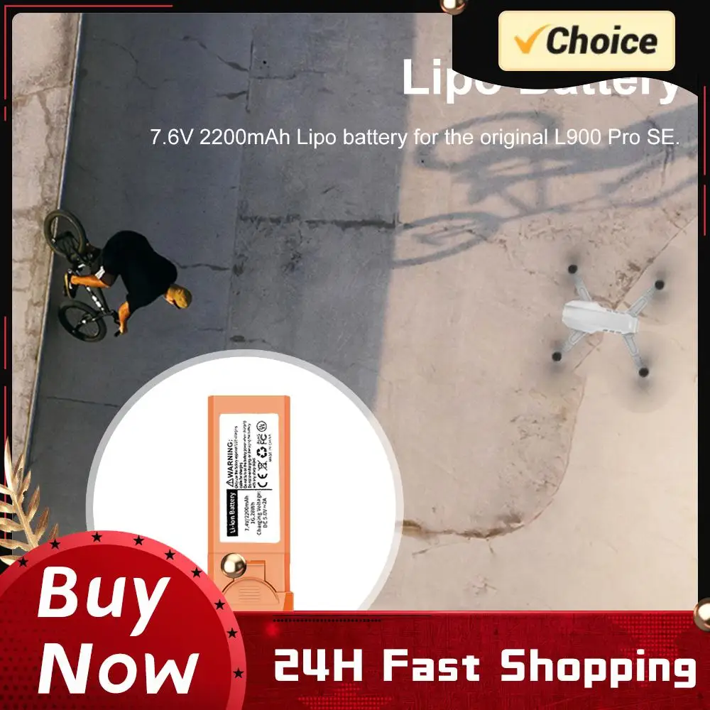 7,4V 2200mAh Drohnen-Lithium-Akku Flugzeugmodell-Zubehör RC-Drohnen-Lipo-Akku Ersatzteile für L900 Pro SE