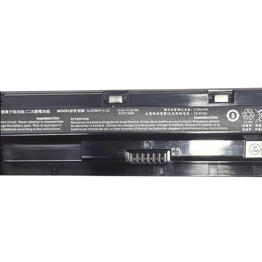 Laptop Battery For CLEVO NJ50BAT-4-47 6-87-NJ5MS-44D03 14.8V 47WH 3100MAH New NJ50BAT-4-32 6-87-NJ5MS-32H01 14.4V 32WH 2100MAH