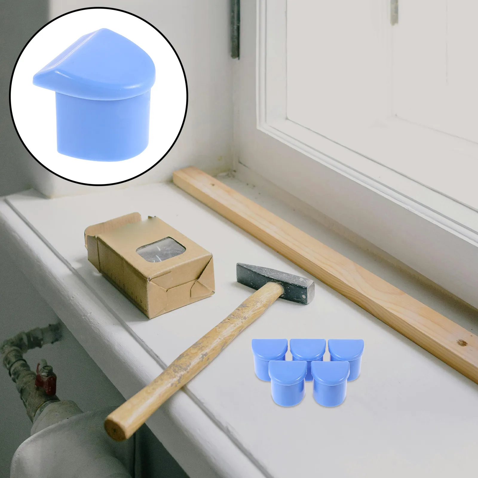 

10Pcs Bed Rail End Caps Plastic Handrail Protector for Elderly Safety Hospital Bedside Guardrail Accessories Bed covers