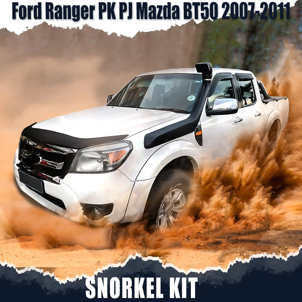 Off Road Air Ram Intake Snorkel Kit For Ford Ranger PK PJ Mazda BT50 BT-50 2007-2011 Wading Breath Hose Pipe Car Accessories
