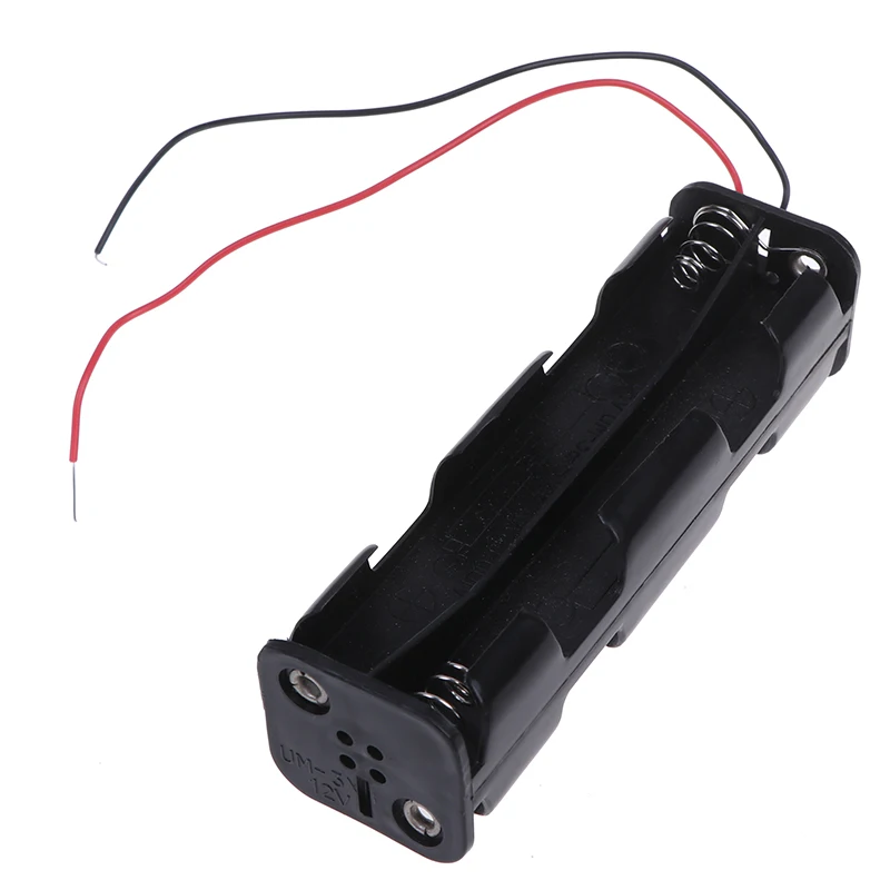 8 X AA 12V Battery Box For RC Radio Control Transmitter Battery PP Plastic Battery Box With Two Lines