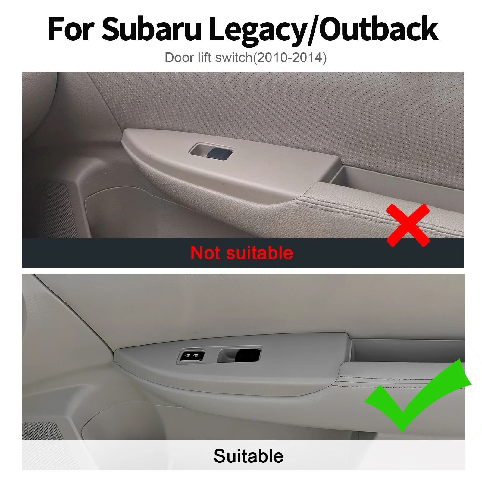 Real Soft Carbon Fiber Sticker For Subaru Legacy Outback 2010 2011 2012 2013 2014 LHD RHD Car Door Window Panel Accessories