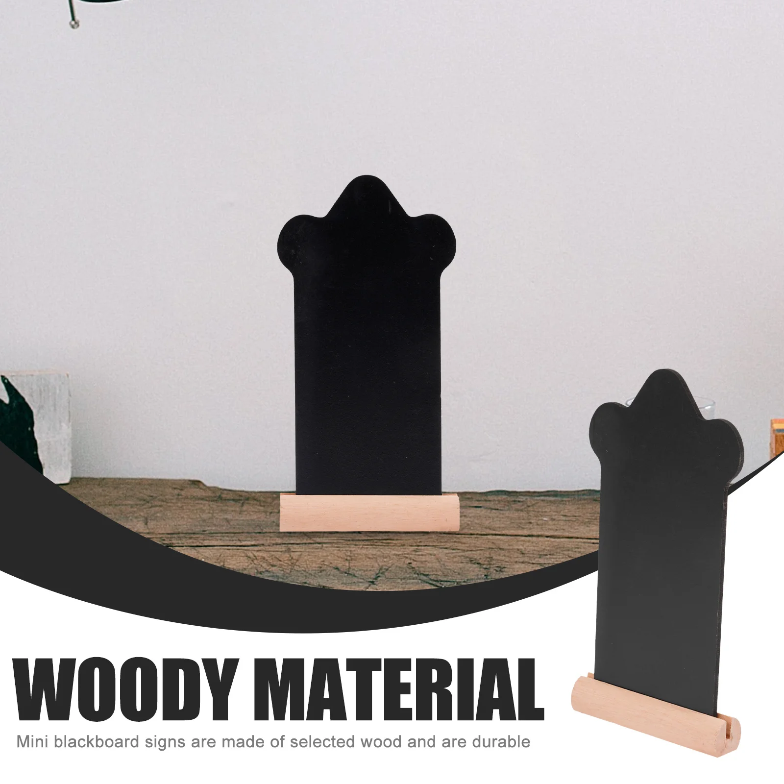 

2pcs Mini Blackboard Sign Wooden Desktop Blackboards For Decor Message Board Signs Wedding Chalkboard Table Display Board Small