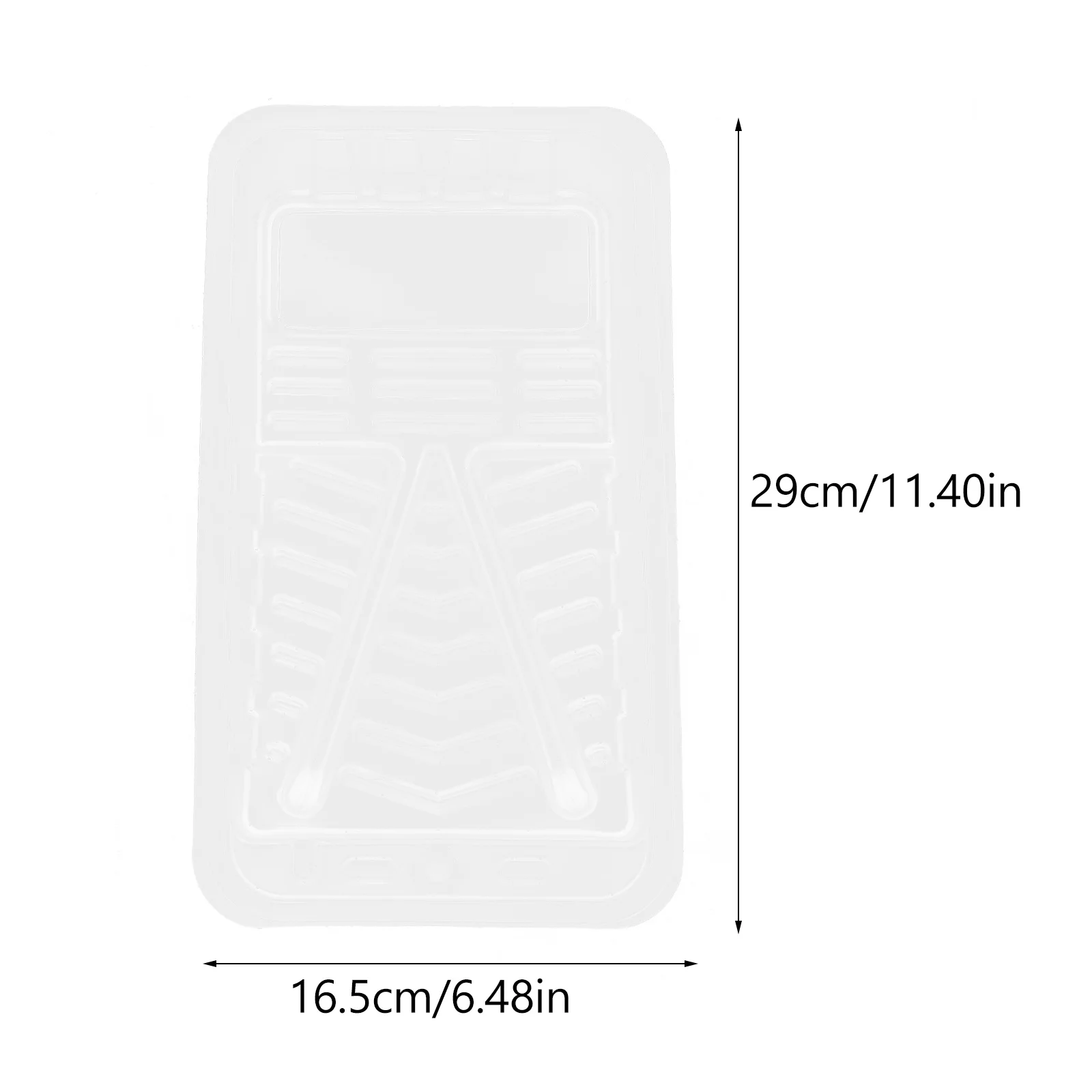 4 قطع من بطانة صينية الطلاء البلاستيكية للرسم، فرشاة دوارة، مستلزمات طلاء الجدران للاستخدام المنزلي، شفافة وخفيفة الوزن #4