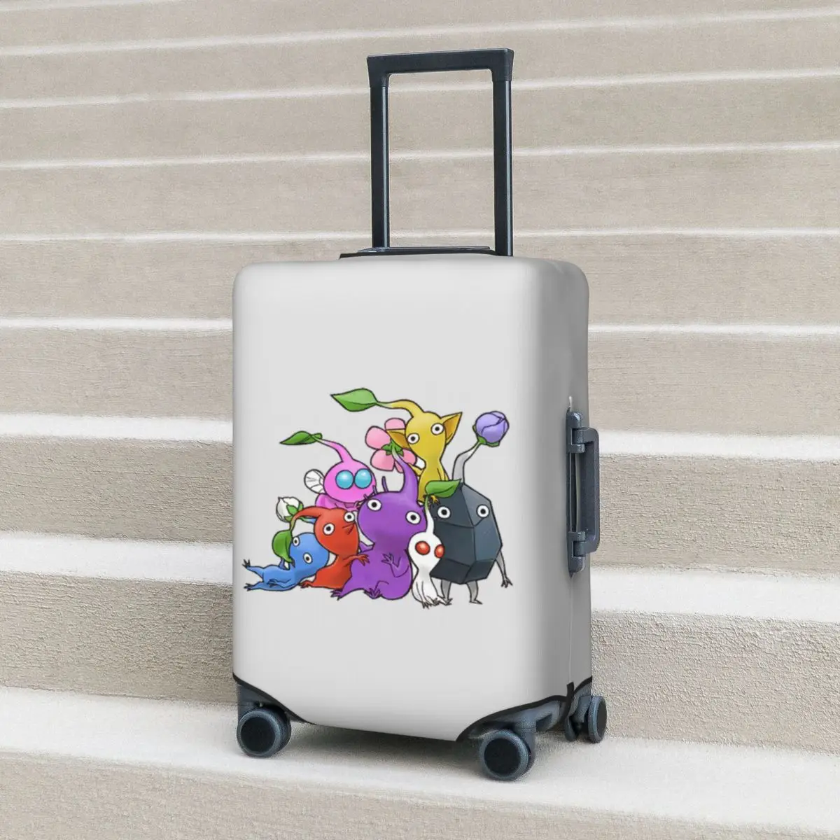 170 أفكار Pikmin لعبة الفن غطاء حقيبة حماية مرونة السفر الأمتعة حامي يغطي لمدة 18-32 بوصة