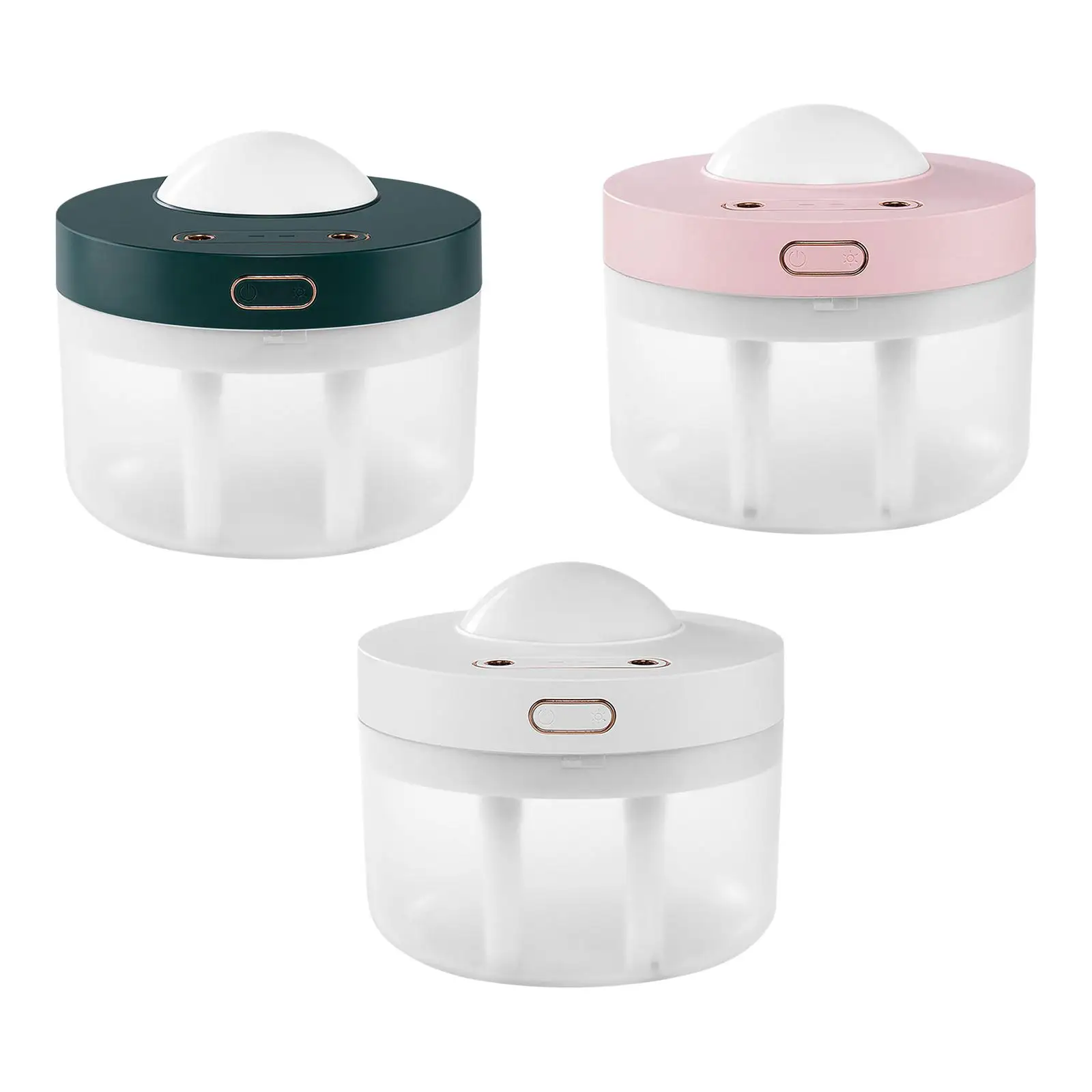 Humidificateur d'air décoratif avec veilleuse LED, ornement de projection unique, 1L d'eau précieuse pour le bureau, les dortoirs, le bureau, le petit espace, la chambre à coucher