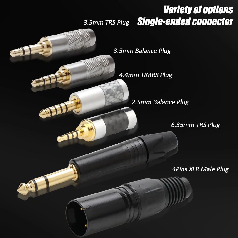 Preffair E54201 16 Core  7N OCC Headphone upgraded Cable with 4.4mm 2.5mm 3.5mm XLR Balanced For N5005 N30 N40 MMCX IE300