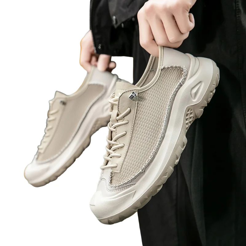 

Износостойкие спортивные кроссовки для мужчин. Обувь для спорта и отдыха с дышащей сеткой. Мужская уличная дорожная обувь для мужчин.