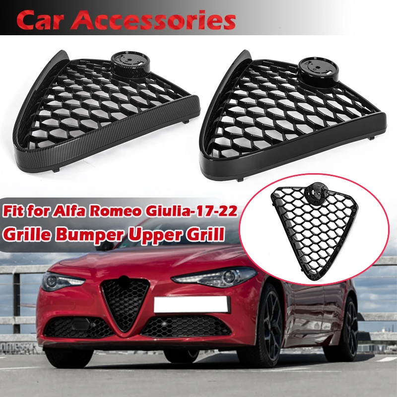 

Rhyming Front Bumper Grille Honeycomb Mesh Grill Racing Air Intake Grill Radiator Guard Fit For Alfa Romeo Giulia Base 2017-2022