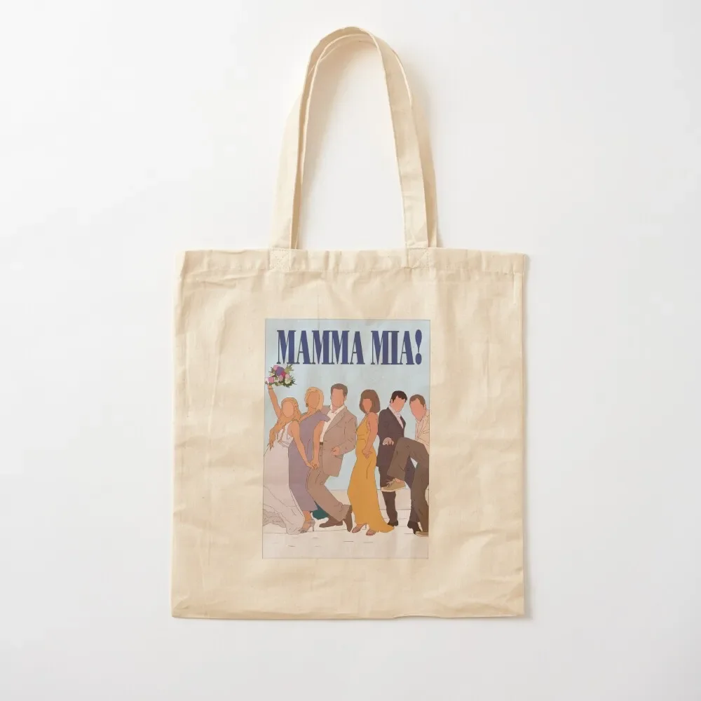 

Mamma Mia Poster Outline Tote Bag tote university the