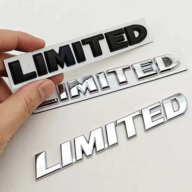 3D Metal Car Letters Logo LIMITED Rear Trunk Badge Sticker Emblem For JEEP Grand Cherokee Overland Compass Wrangler Accessories view 4