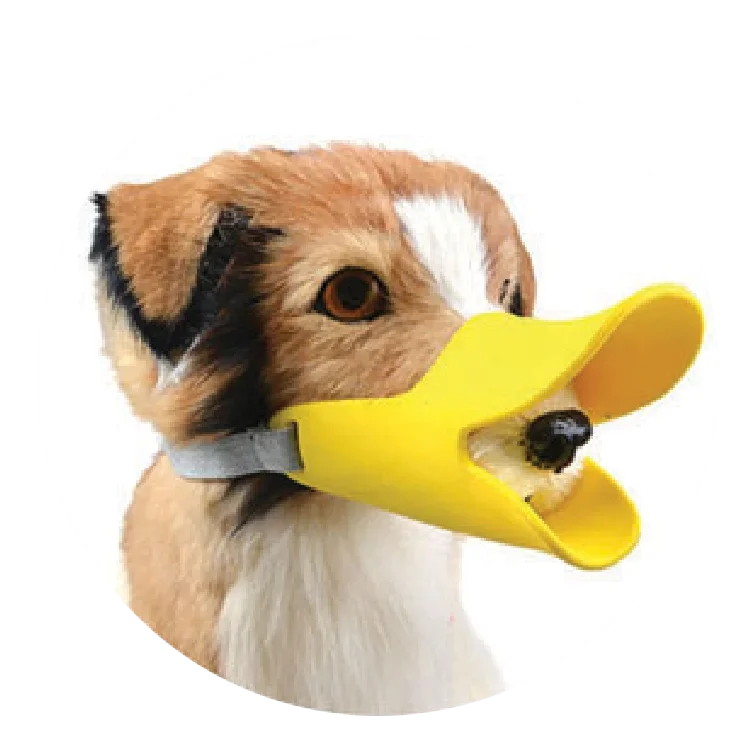 Dog duck muzzle anti bite anti eating bark stop elastomer color pet muzzle manufacturers wholesale