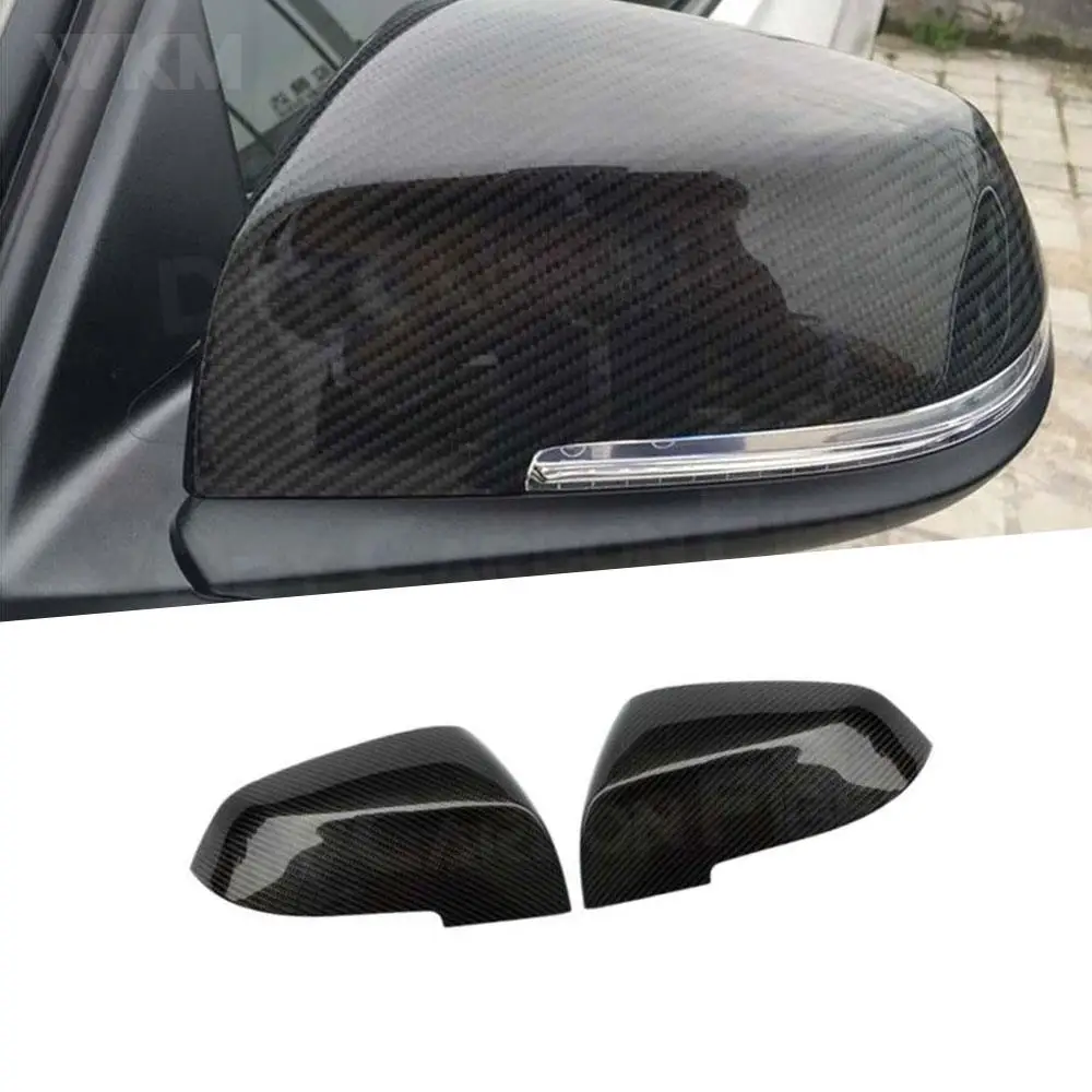 

2pcs Carbon Fiber Mirror Cover Rearview Side Mirror Cap for BMW 5 series F10 F11 F18 GT F0 6 series 7 series F01 F02 Car Styling