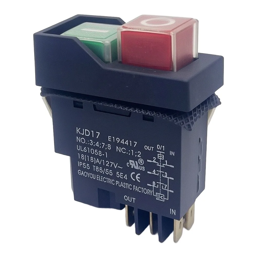 KJD17 B1-2 Electromagnetic Brake Switch with Reinforced Nylon Housing for Long-Term Stability in Harsh Workshop Conditions