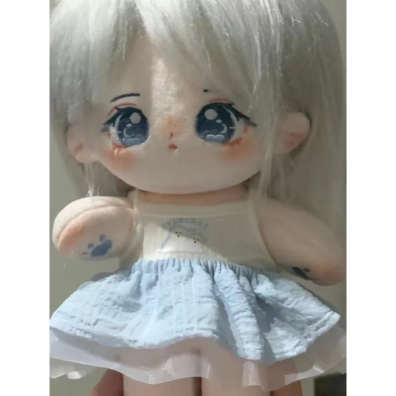 

Хлопковая кукла, женская аутентичная кукла 20 см, плюшевая игрушка, женское платье, кукла, голая кость, подарок на день рождения для ребенка