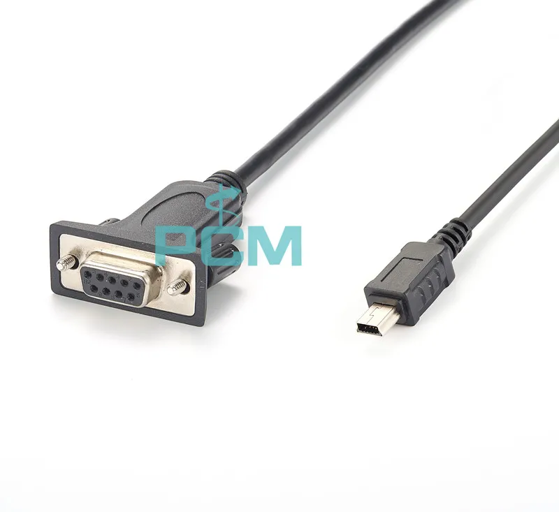 Compatível com cabo de dados de equilíbrio DB9 para cabo de porta serial Mini USB RS232