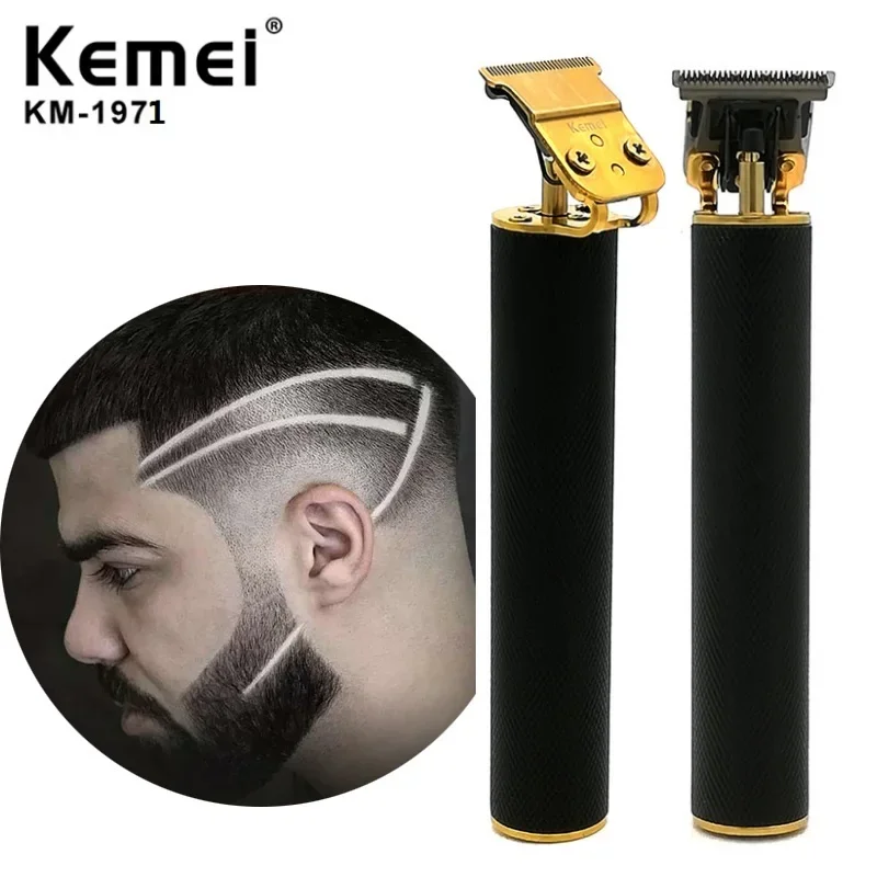 

Kemei KM-1971 Pro Li Skeleton Heavy Hitter Cordless Trimmer Men 0mm Baldheaded Hair Clipper Machine