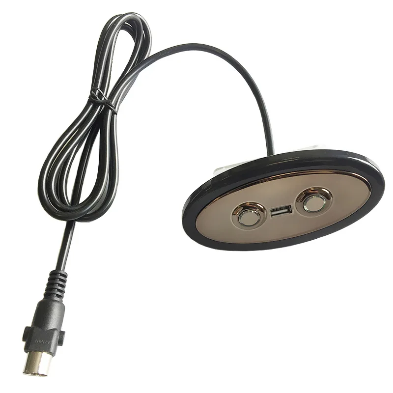 LED Backlit Wired Hand Controller for Electric Sofa Linear Actuator, Built‑in USB Charging Socket