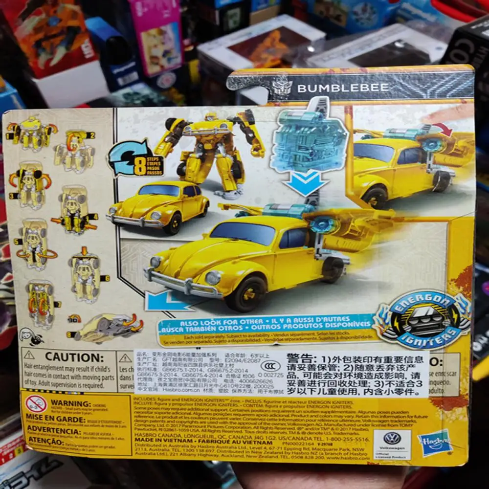 Original Classic Hasbro Transformers Energy Enhancement Series Bumblebee Cartoon Anime Mobile Humanoid Toy Model Birthday Gift