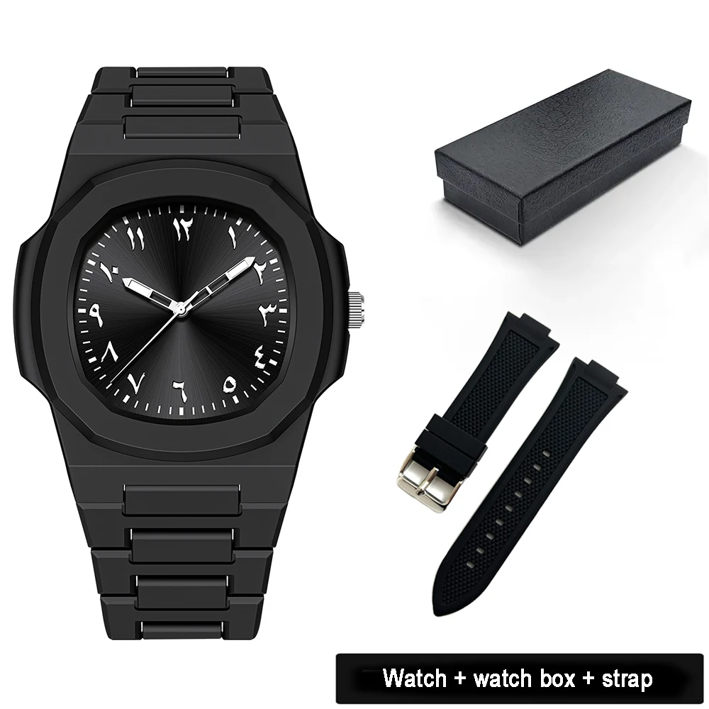 Arabic numerals men's silicone quartz watch 30 meter waterproof sports fashion clock Nautilus creative design watch 1159