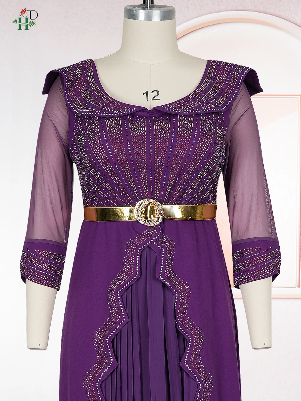 H&D African Dress For Woman Turkey Dress Plus Size Maxi Dress Wedding Party Africa Clothing Luxury Elegant 2025 New