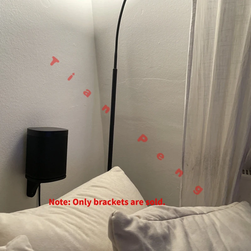 Premium Plastic Rotatable Wall Bracket For Sonos Play One Play1 Angle Adjustable Hidden Cable Anti-drop Speaker Holder