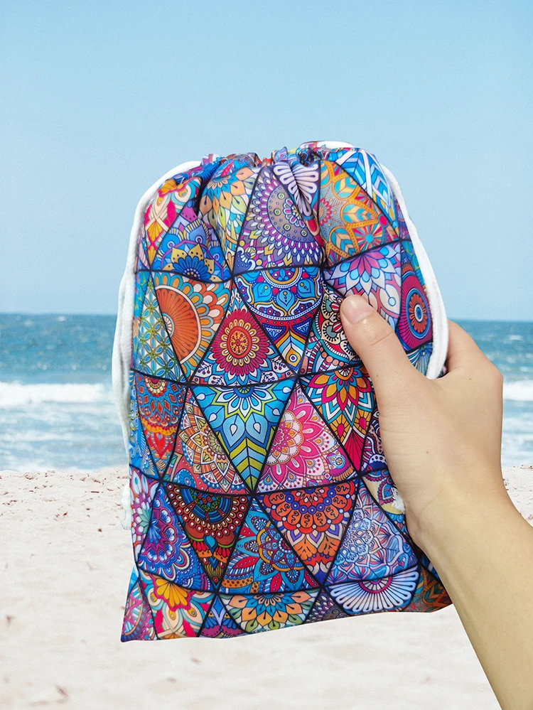 1.75x1.75m Waterproof Pocket Beach Blankets Folding Camping Mat Mattress Portable Lightweight Mat Outdoor Picnic Mat Sand Beach
