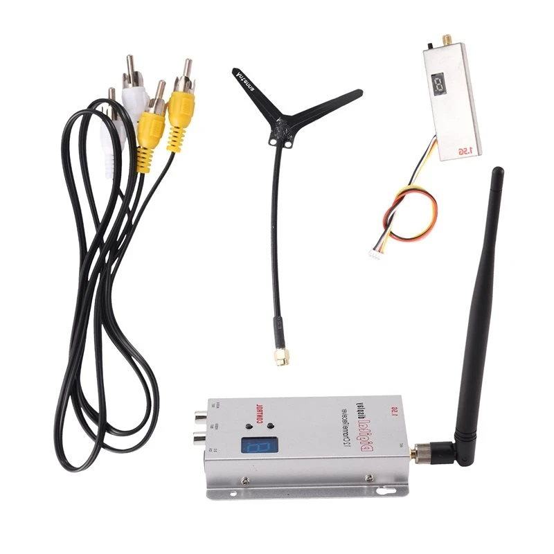 B05C-For FPV Video Transmitter Receiver Kit 1.5G 2W For FPV VTX+ 1.5G VRX 12CH 2000Mw For FPV Long Range RC Drone
