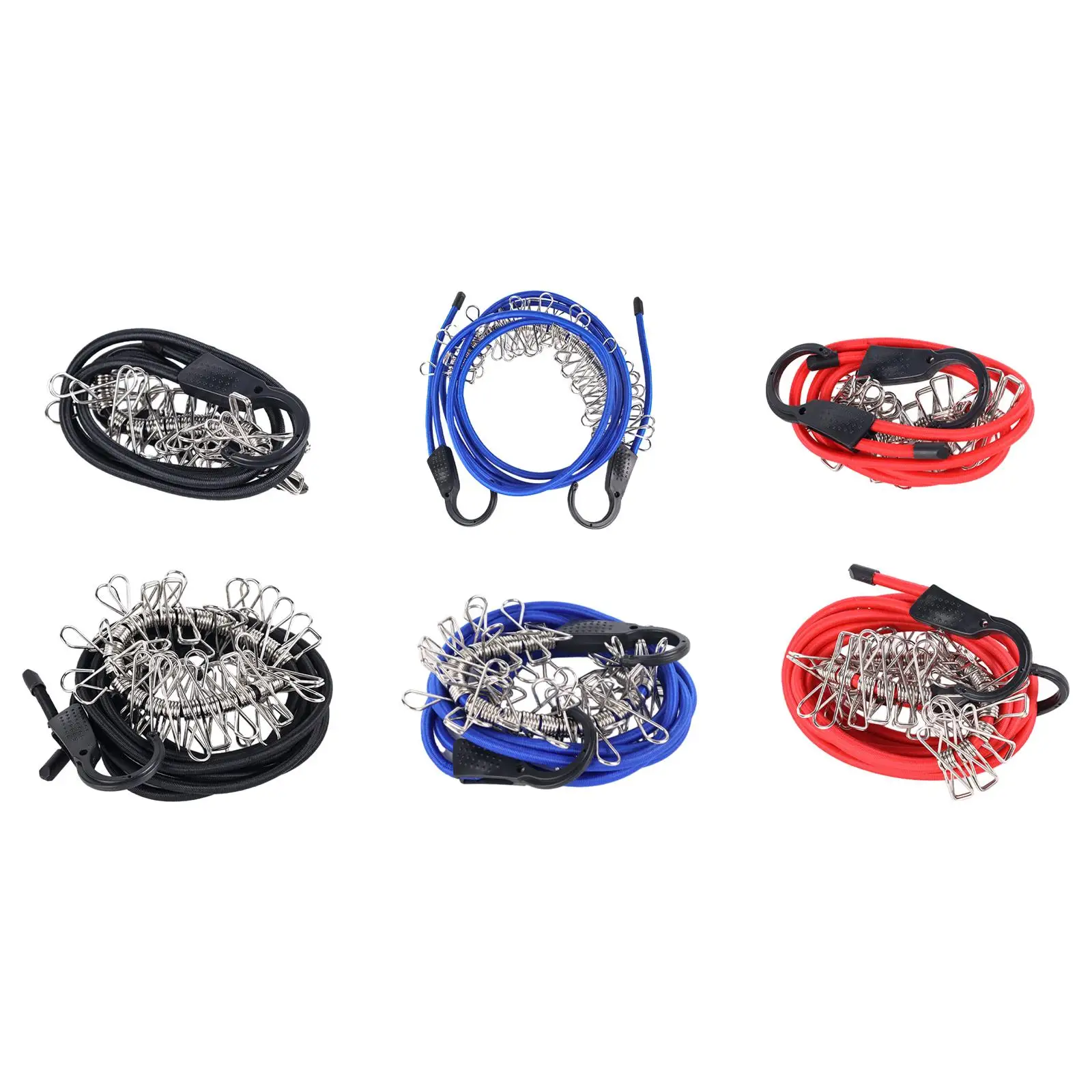 Bungie Strap Durable Bungee Cord with Hooks for Travel Moving Camping