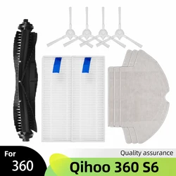 For Qihoo 360 S6 Robot Vacuum Main Brush Side Brush Roller Hepa Filter Mop Rag Cloth Replacement Cleaner Accessories