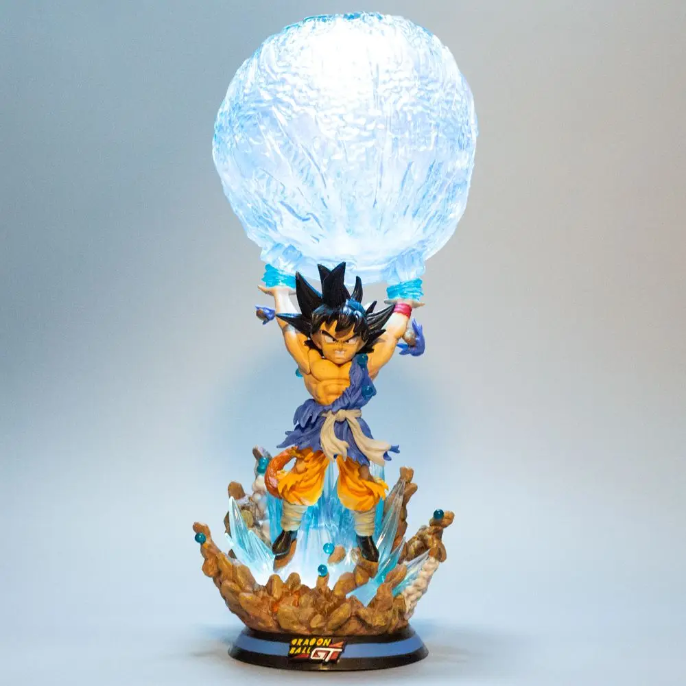 Dragon Ball Anime Action Figure, Bonecas Modelo Son Goku, Bomba Espiritual de Luminescência, Decorações Goku, Ornamentos, Presente de Brinquedo, 50cm