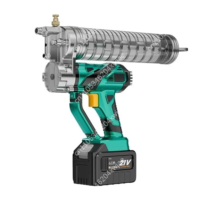 24V Lithium Battery Grease Gun Automatic High Pressure Lubricator for Heavy Machinery Excavator