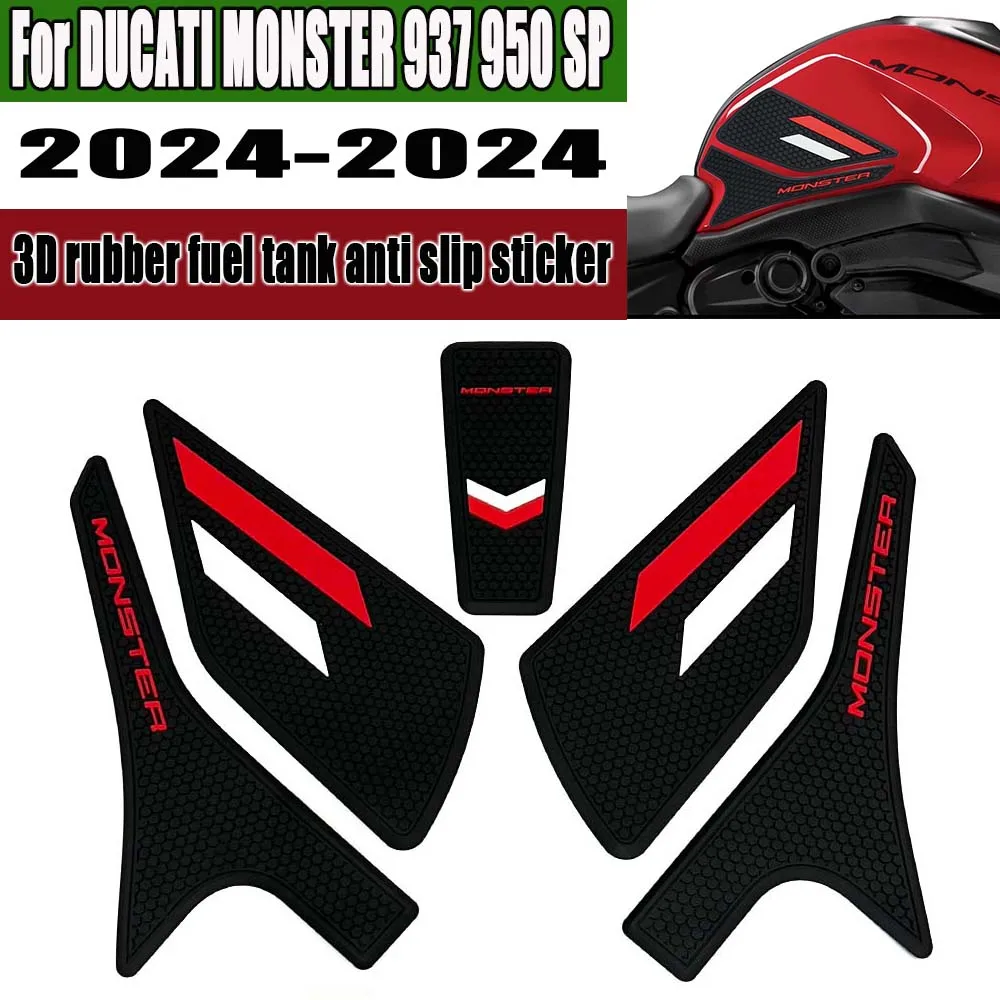 For DUCATI MONSTER 937 950 SP 2021 - 2024 New MONSTER 937 Motorcycle Sticker Decal Kit Fuel Tank Pad Protector Anti slip