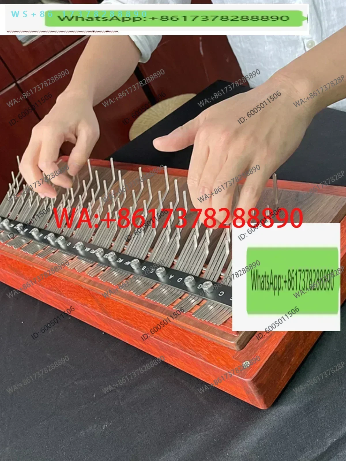 Array MBIRA Professional Thumb Piano Kalimba Five-finger instrument  590x230x150mm