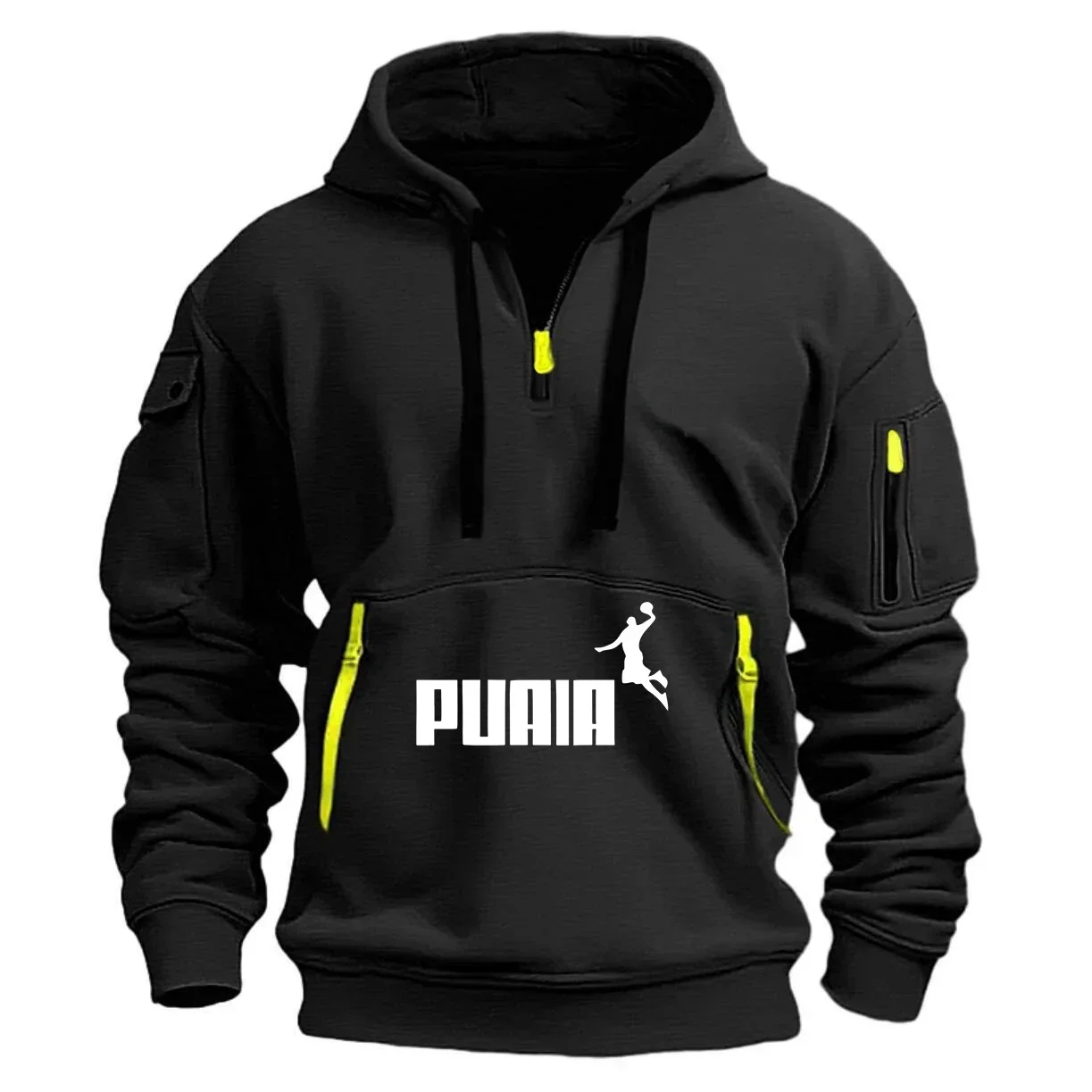 

Мужская толстовка на осень и зиму, новая толстовка на молнии, куртка, толстовка, простой карман, спортивная, уличная, повседневная, дизайнерская базовая cas