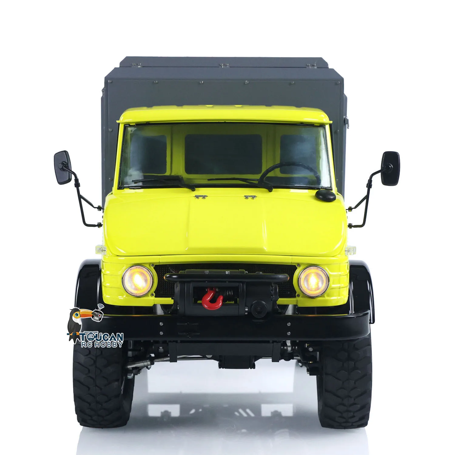 LESU U406 1/10 RC Crawler Metal RC Off Road 4X4 Rear Bucket Light Sound Group Painted Assembled Recreational Vehicle Toy Model